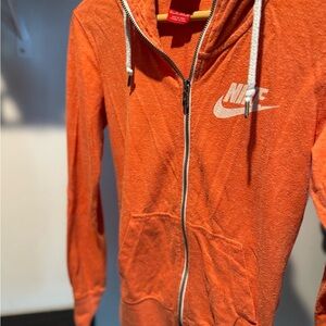 Nike Vibrant Orange Hoodie with Zip